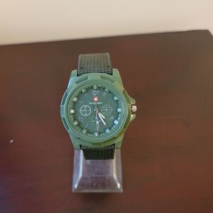 Military Green Swiss Army Watch